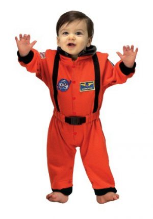 Fantasia Bebê Astronauta Laranja INFANT ORANGE ASTRONAUT ROMPER COSTUME