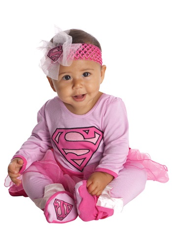 Fantasia para Bebê SuperGirl SWEET SUPER GIRL ONESIE COSTUME
