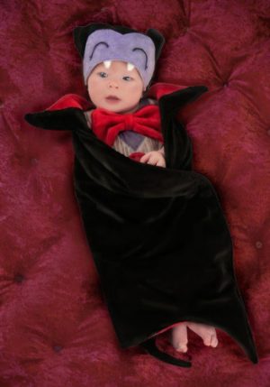 Fantasia para Bebê Recém Nascido Drácula INFANT DROOLY DRACULA SWADDLE COSTUME