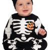 Fantasia Infantil de bebê  INFANT BLACK SKELETON COSTUME