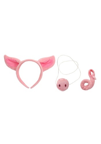 Kit de Acessórios Porco Tiara + Nariz + Cauda PIG NOSE EARS AND TAIL SET