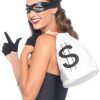 Kit de Acessórios Ladrão Mascarado MASKED ROBBER KIT Bolsa de dinheiro +  Par de luvas + Máscara de olho