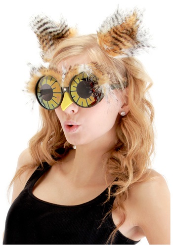 Kit de Acessórios Coruja Orelhas + Óculos OWL EARS AND GLASSES