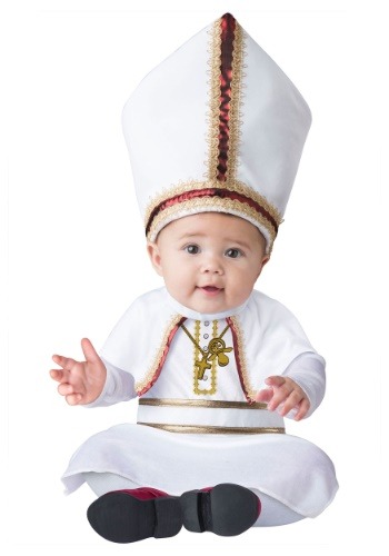 Fantasia Bebê Papa PINT SIZED POPE BABY COSTUME