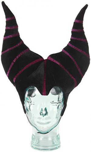 Fantasia Adulto Malévola Chapéu chifre Bela Adormecida Disney Maleficent Costume Plush Horn