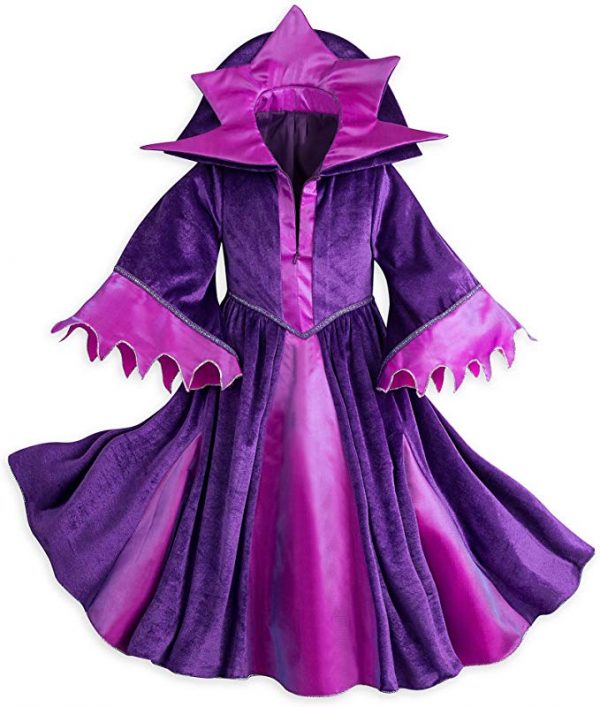 Fantasia Malévola Infantil Elite Luxo Disney Maleficent Costume for Kids Sleeping Beauty Purple