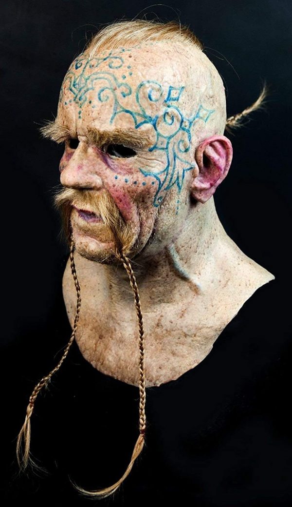 Máscara de silicone “Viking Jarl” realista feita à mão