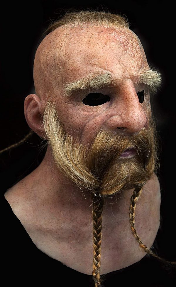 Máscara de silicone “Viking Sigurd” realista feita à mão por The Masker