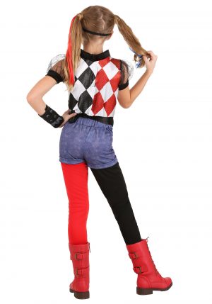 Fantasia Infantil Harley Quinn/Alerquina – DC Superhero Girls Deluxe Harley Quinn Costume