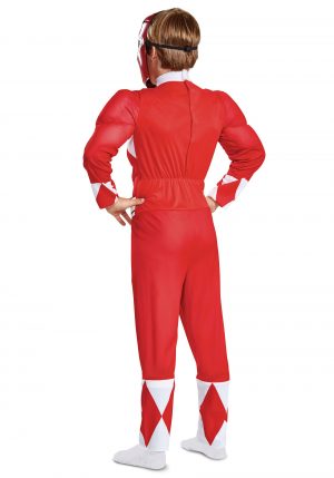 Fantasia infantil  de Power Rangers , Ranger Vermelho- Boys Red Ranger Power Rangers Costume