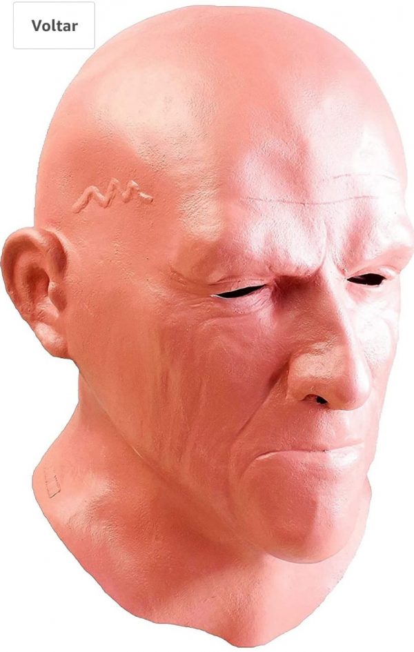Máscara realista de  homem velho feito com Látex para Halloween
