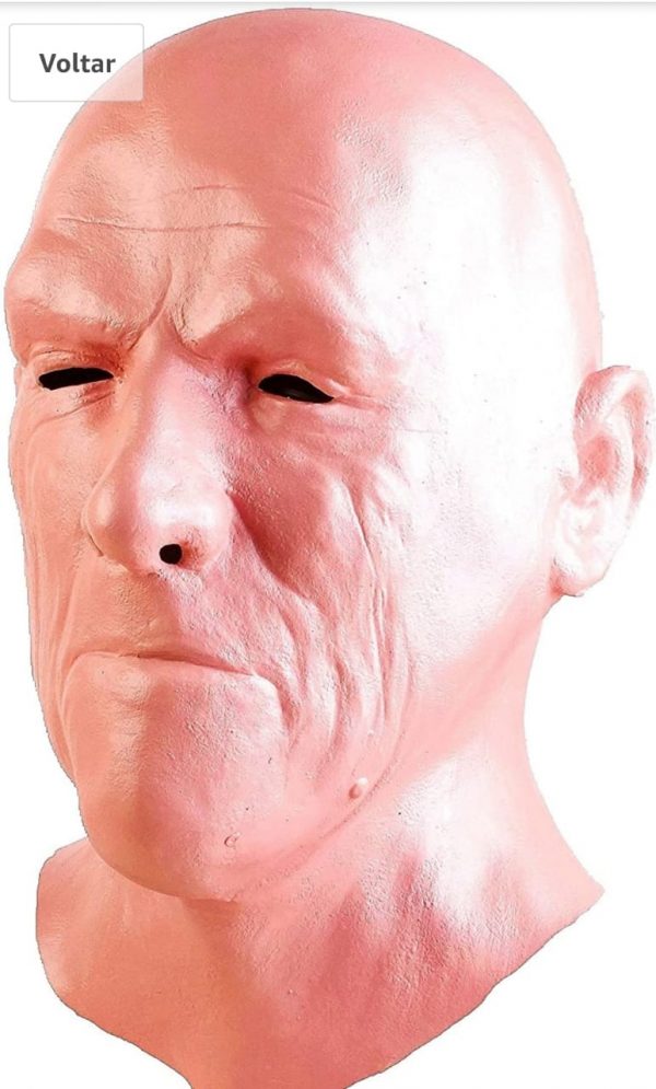 Máscara realista de  homem velho feito com Látex para Halloween