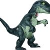 Fantasia Inflável adulto oficial do Jurassic World de Rubie- Velociraptor Com SOM