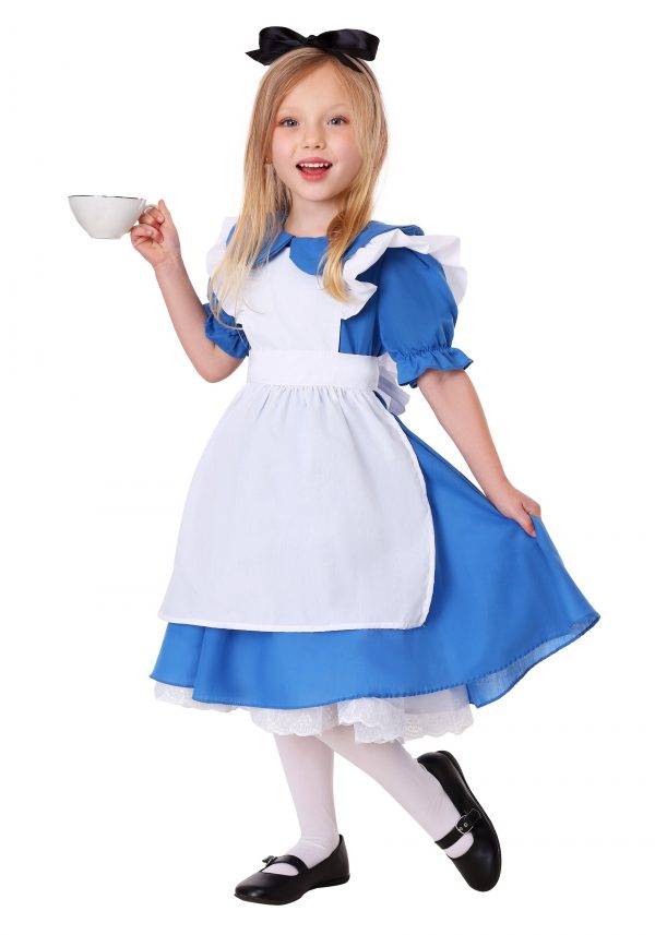 fantasia infantil Alice no pais das maravilhas-Deluxe Toddler Alice Costume