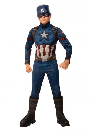 fantasia infantil Capitão América  – Deluxe Avengers: Endgame Boys Captain America Costume