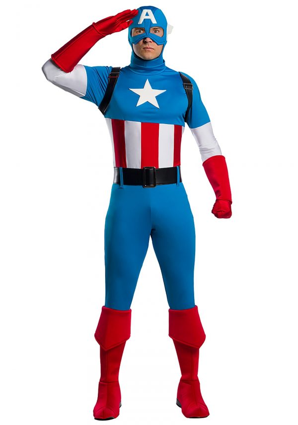Fantasia Premium Adulto Capitão América –  Marvel Adult Captain America Premium Costume