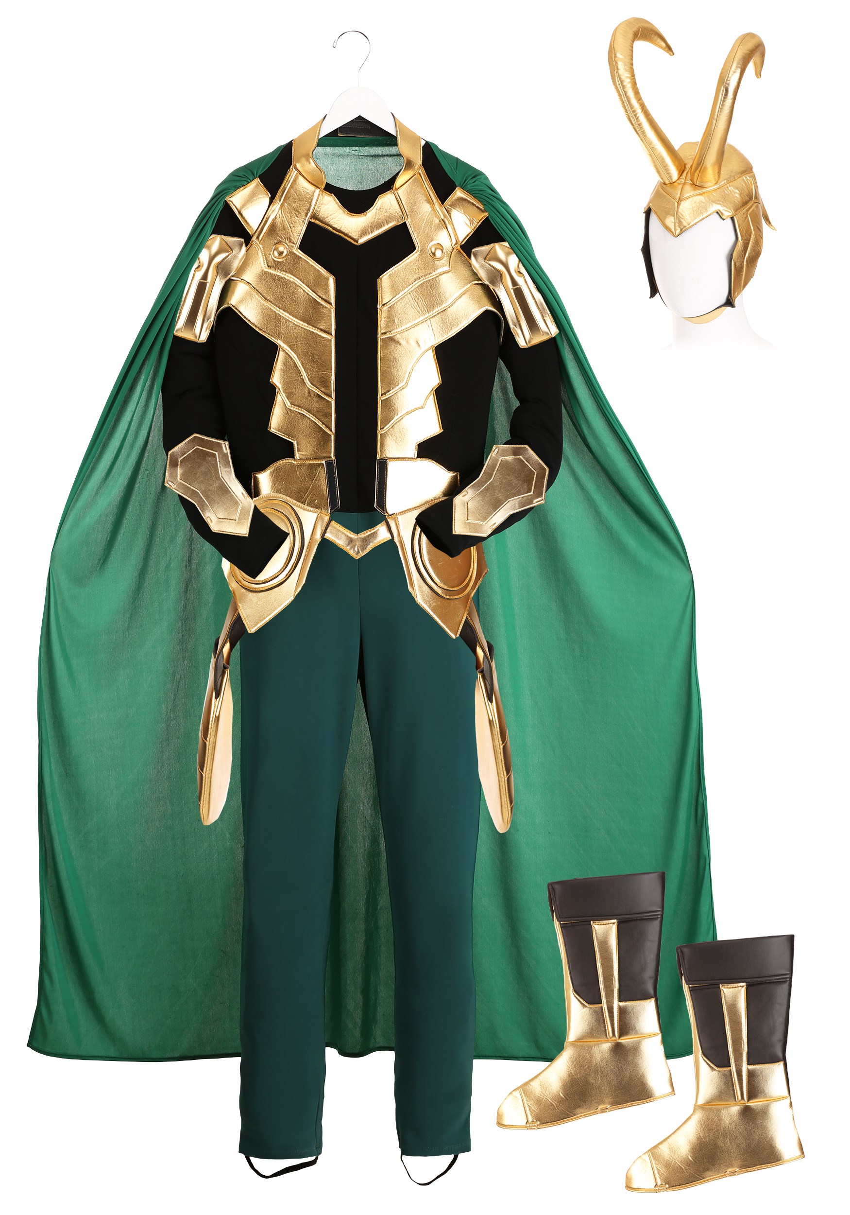 Fantasia Masculina Loki Marvel Cosplay Halloween Carnaval Geek
