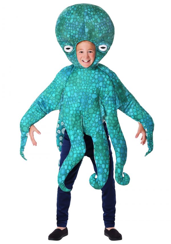 A fantasia de polvo azul infantil – The Child Blue Octopus Costume