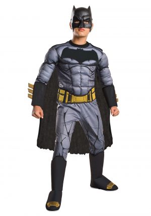 Fantasia de Batman Criança- Deluxe Child Dawn of Justice Batman Costume
