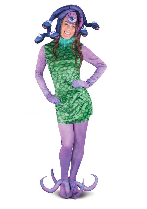 Fantasia Celia Monstros S.A – Monsters Inc. Celia Costume for Women