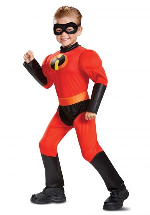 Fantasia Infantil  Disney Os Incríveis -Disney Incredibles Classic Dash Muscle Toddler Costume