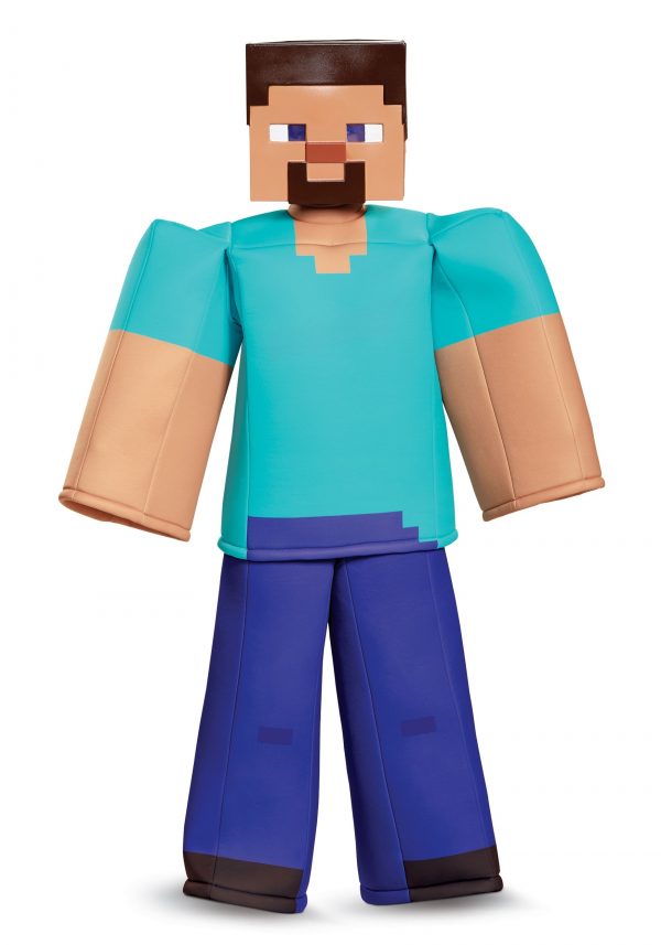 Fantasia Minecraft Steve – Traje Minecraft Steve Prestige Boys