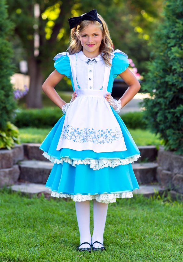 Fantasia Premium Alice no país das maravilhas – Premium Realistic Girls Alice Costume