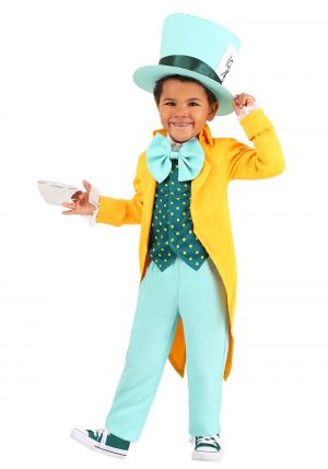 Fantasia de Chapeleiro Maluco para Crianças – Bright Mad Hatter Costume for Toddlers