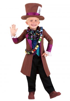 Fantasia de Chapeleiro Maluco para Crianças-Wacky Mad Hatter Costume for Toddlers