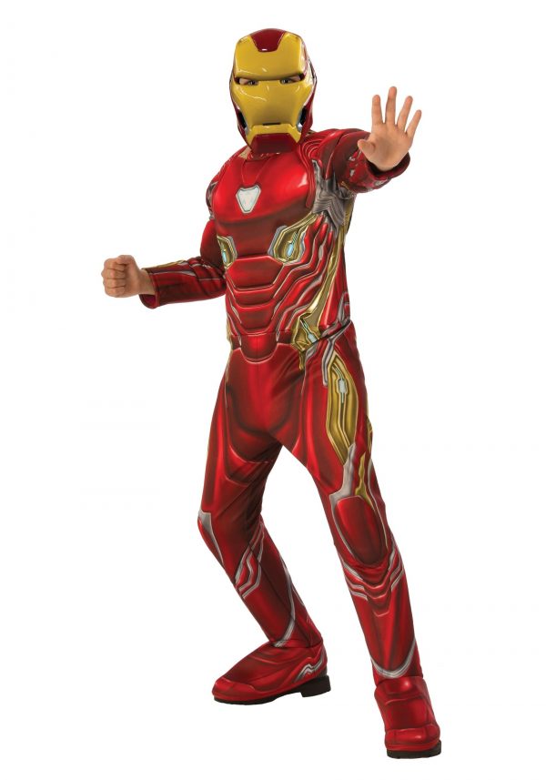 Fantasia de Homem de Ferro para Crianças – Marvel Infinity War Deluxe Iron Man Costume for Children
