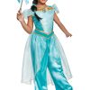 Fantasia de Jasmim Aladdin -Aladdin Animated Deluxe Jasmine Costume for Girls