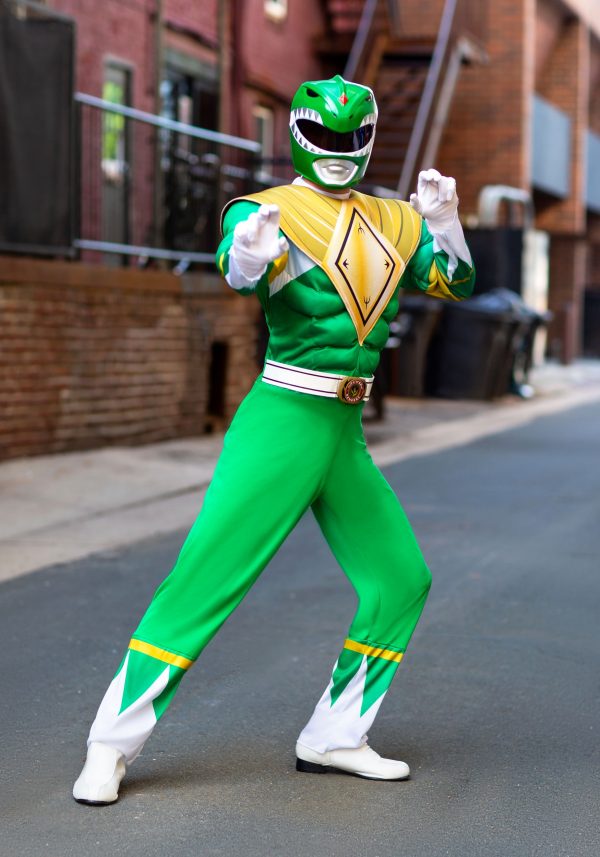 Fantasia de Power Rangers Verde – Power Rangers Green Ranger Men’s Costume