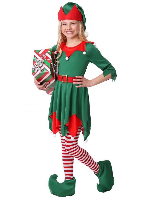 Fantasia de ajudante de Papai Noel INFANTIL -Girl’s Santa’s Helper Costume