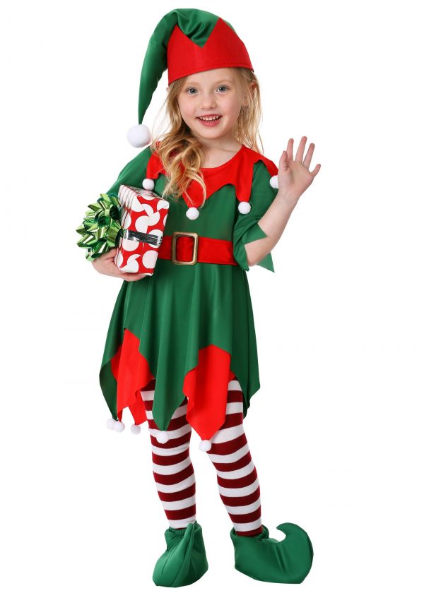 Fantasia de ajudante do Papai Noel – Toddler Girl’s Santa’s Helper Costume