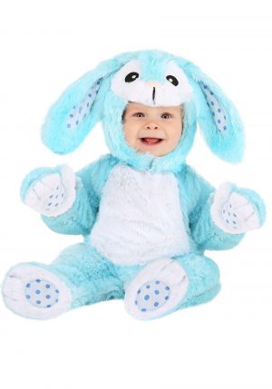 Fantasia de bebê coelhinho azul – Fluffy Blue Bunny Baby Costume