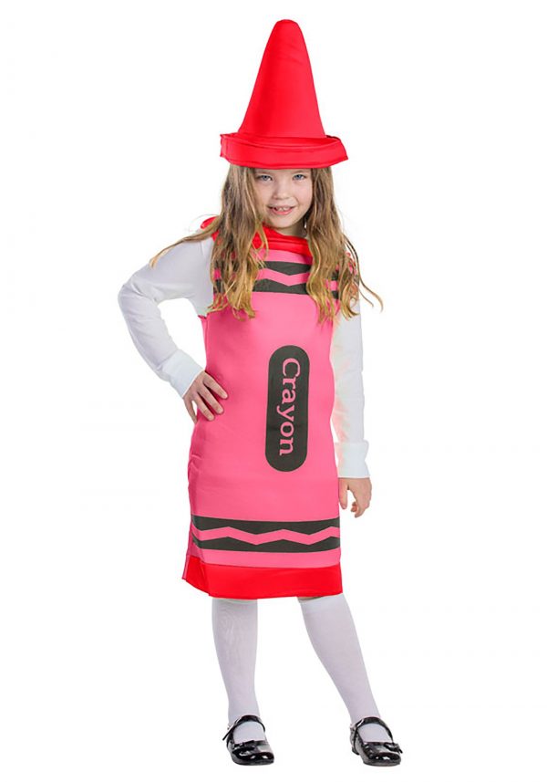 Fantasia  de giz de cera vermelho -Toddlers Red Crayon Costume