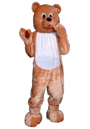 Fantasia de mascote de urso de pelúcia adulto – Adult Teddy Bear Mascot Costume