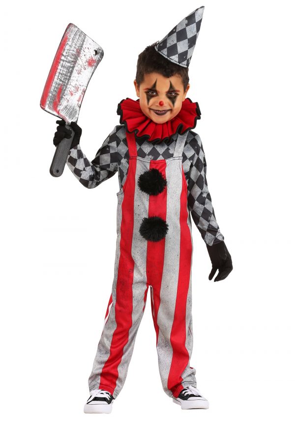 Fantasia de palhaço de circo malvado – Wicked Circus Clown Toddler Costume