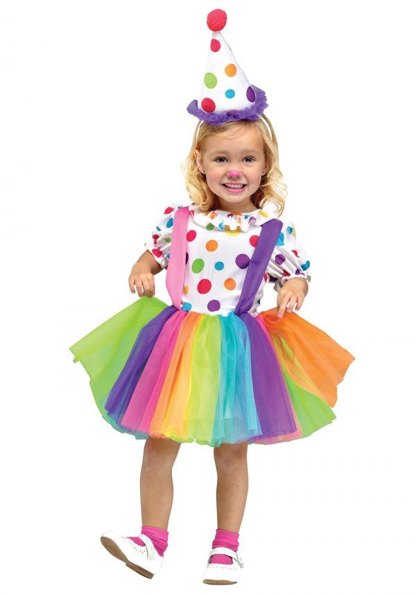 Fantasia de palhaço para meninas – Girls Big Top Fun Clown Costume