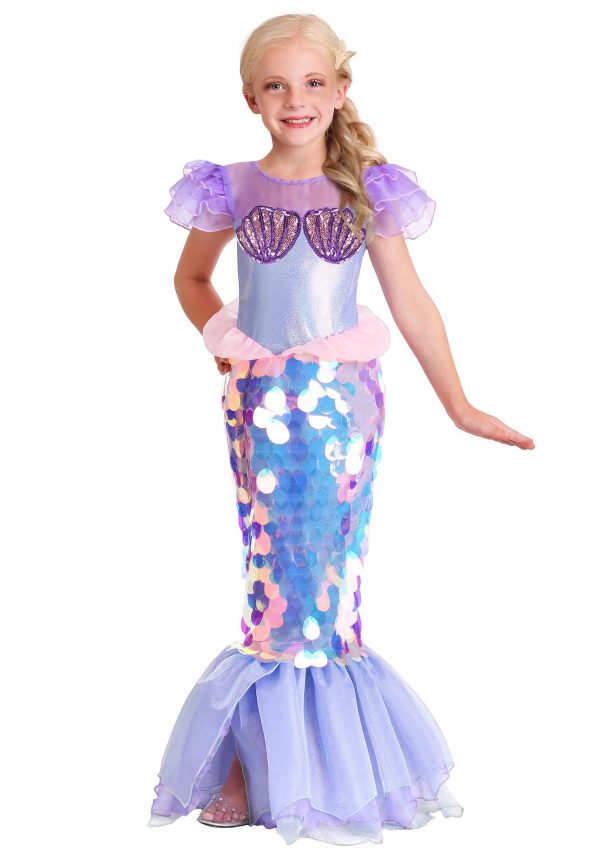 Fantasia de sereia para meninas – Girls Sparkling Mermaid Costume
