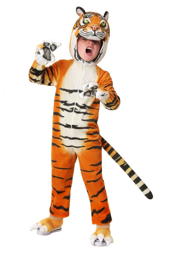 Fantasia de tigre realista para crianças – Toddler Realistic Tiger Costume
