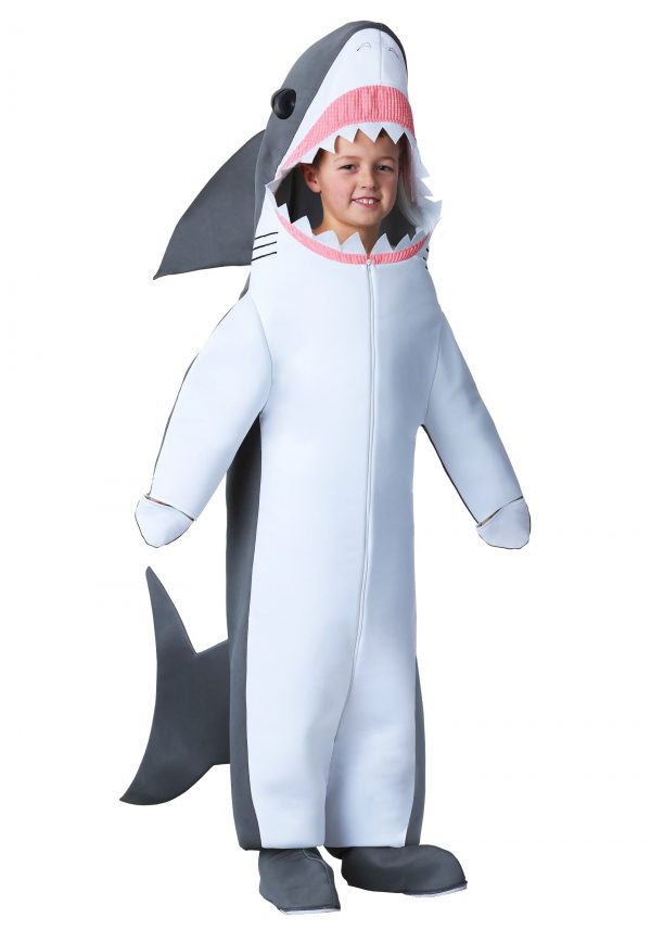 Fantasia de tubarão branco infantil – Kids Great White Shark Costume