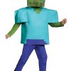 Fantasia de zumbi  Minecraft para crianças – Minecraft Deluxe Zombie Costume for Kids