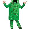 Fantasia infantil de Minecraft Creeper – Minecraft Creeper Deluxe Kids Costume