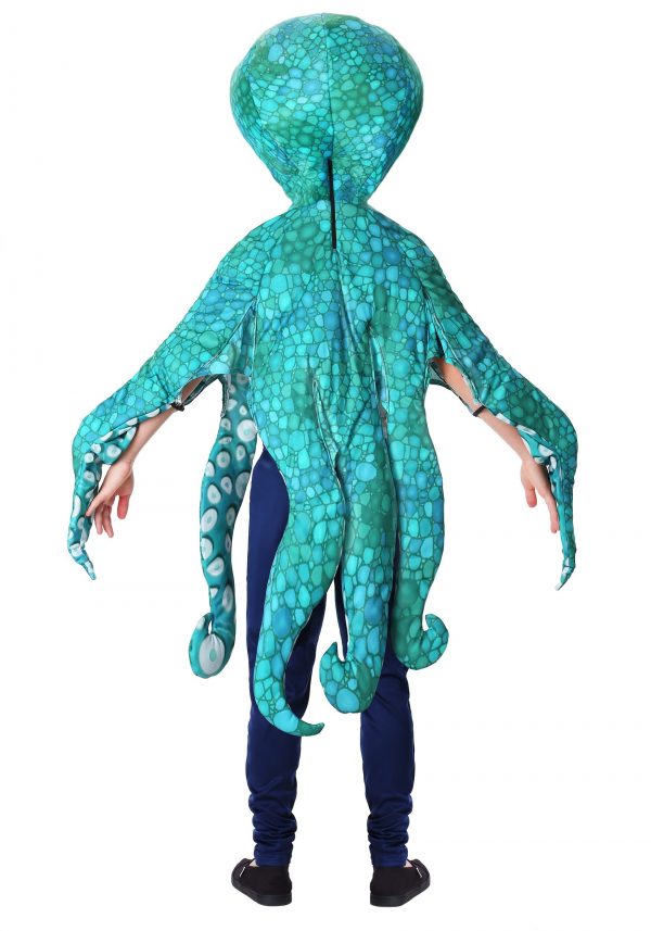 A fantasia de polvo azul infantil – The Child Blue Octopus Costume