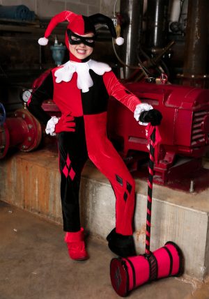 Fantasia de macacão infantil Harley Quinn -Child’s Harley Quinn Jumpsuit Costume