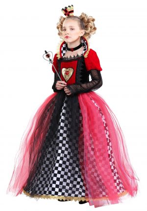 fantasia Rainha de Copas para Meninas – Girls Ravishing Queen of Hearts Costume