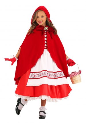 Fantasia Premium Chapeuzinho vermelho -Premium Realistic Girls Red Riding Hood Costume
