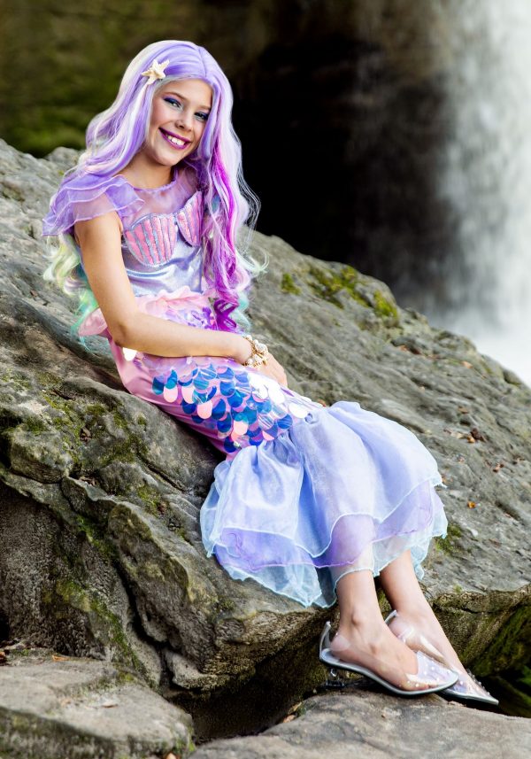 Fantasia de sereia para meninas – Girls Sparkling Mermaid Costume