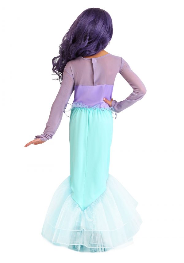 Fantasia de sereia roxa para menina – Girl’s Pretty Purple Mermaid Costume
